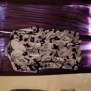 Always indigo ladies blouse 3X